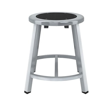 National Public Seating TTSG18-S10 Black Center Metal Stool, 18