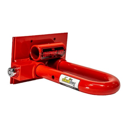 Equipment Lock Company ESLock Lock, Hardened Steel, Red