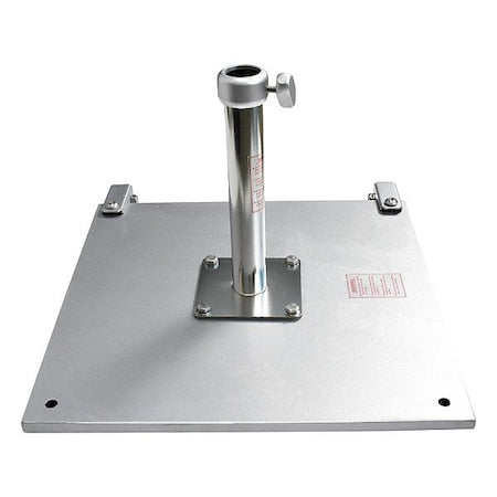California Umbrella CRL070 Umbrella Base, Silver, Steel
