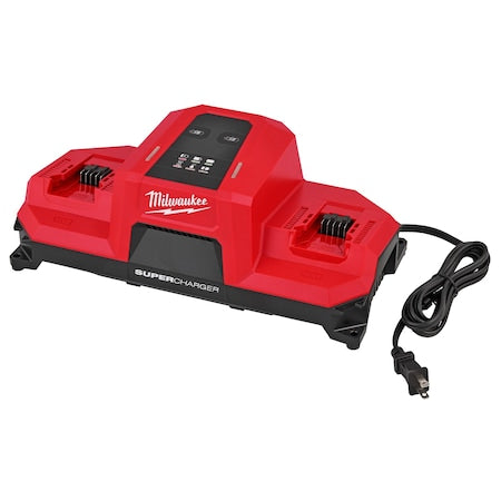 Milwaukee Tool 48-59-1816 M18 Dual Bay Simultaneous Super Charger w/ 4 Point Mounting