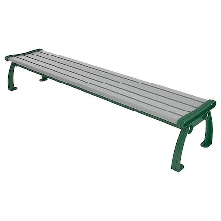 Ultrasite PB 8GRAGFHERBAC Outdoor Bench, 96 in L, Gray