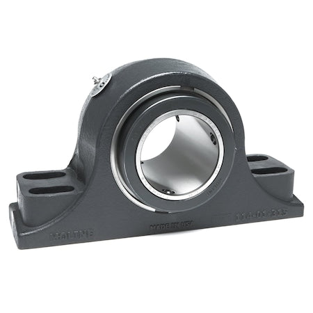 Moline Bearing 19341307 Pillow Block Bearing, Cast Iron Housing Material, Set Screw, Tapered Roller, 3-7/16 in Dia, Steel