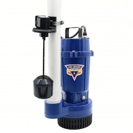 PRO Series Pumps S1033-VS Submersible Sump Pump, 10 ft, 13.75 in, 115V AC
