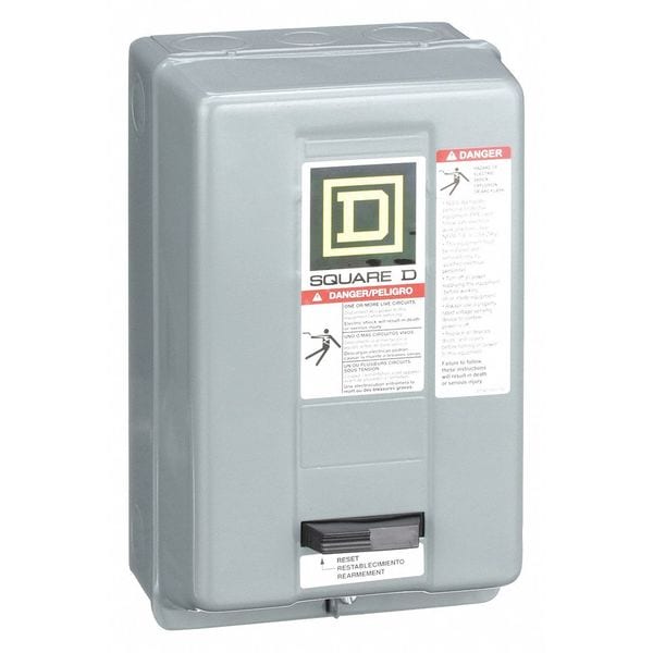 8536SAG12V02S Square D Magnetic Motor Starter, non-reversing, 3-pole, 120V AC