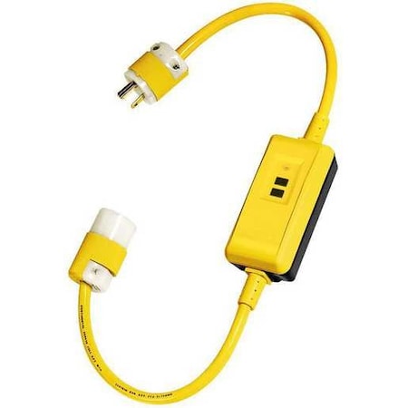 Hubbell Wiring Device-Kellems GFPST3C20M Circuit Guard Extra Heavy Duty Portable GFCI Line Cord with Manual Set, 20A, 120V