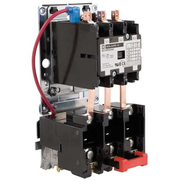8911DPSO33V02 Square D 3-Pole Definite Purpose Magnetic Motor Starter, 120V AC coil