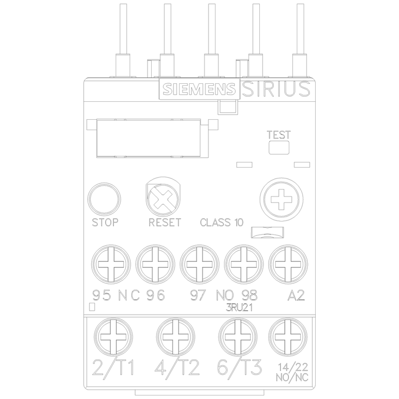 3RU2116-1AB0 Siemens Overload Relay 1.1-1.6 Amp