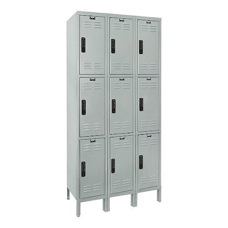 Hallowell UEL3288-3PL Locker, 12 in W, 18 in D, 24 in H