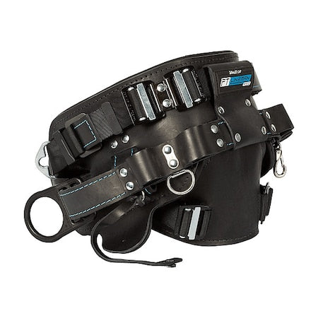Falltech 8050QCXL Body Belt, 6 D-Rings, Hips Location, Steel, Includes Padding: Yes, XL