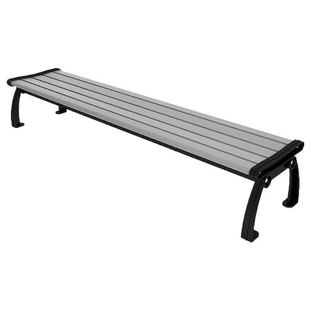 Ultrasite PB 8GRABFHERBAC Outdoor Bench, 96 in L, Gray