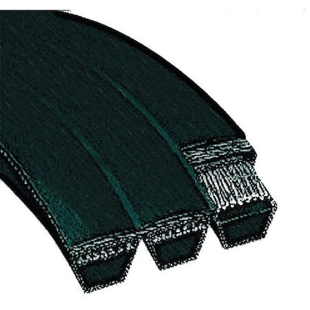 DAYTON 3B120 Banded V-Belt, Power King Combo, 3/B120, B, NR, 123-3/4 in, 2 in Top Width