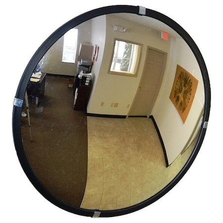 Fred Silver PLXR-P-36-T Convex Security Mirror, Acrylic, 36 in, Plastic, Round, 180 Degrees Viewing Angle