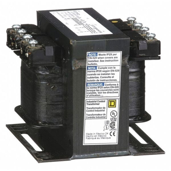 9070T150D1 Square D Control Transformer, 150 VA, 120V AC output