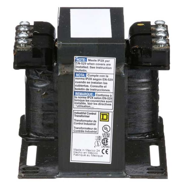 9070T150D3 Square D Control Transformer 150 VA, 120V output from 208V input