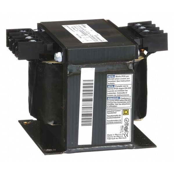 9070T500D1 Square D Control Transformer, 500 VA, 120V AC output