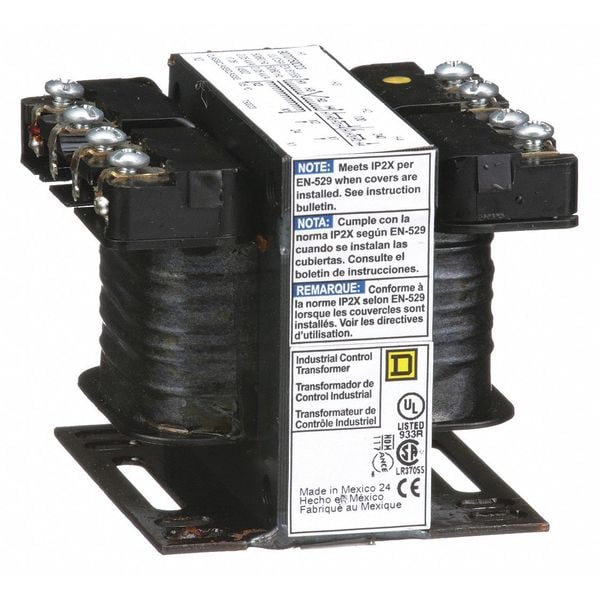 9070T50D23 Square D Control Transformer, 50 VA, 24V AC output, 120/240V AC input