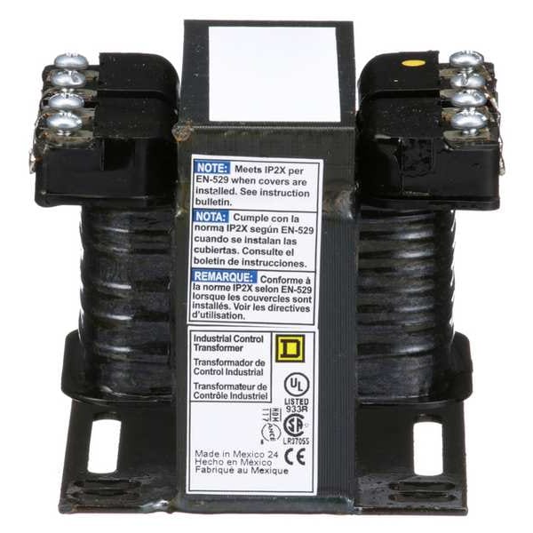 9070T75D20 Square D Control Transformer 75 VA, input 208/240/480 VAC to 120 VAC