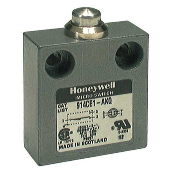914CE1-3 Honeywell Limit Switch, Plunger, 1NC/1NO (5A at 240V AC), Top Actuator Location