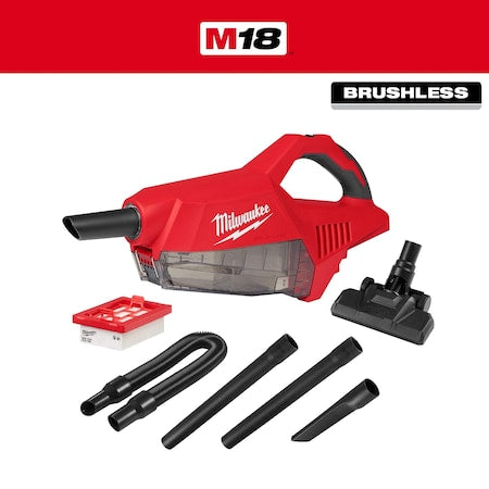Milwaukee Tool 0892-20 Handheld Vacuum, 40 cfm, 6 ft Hose L.