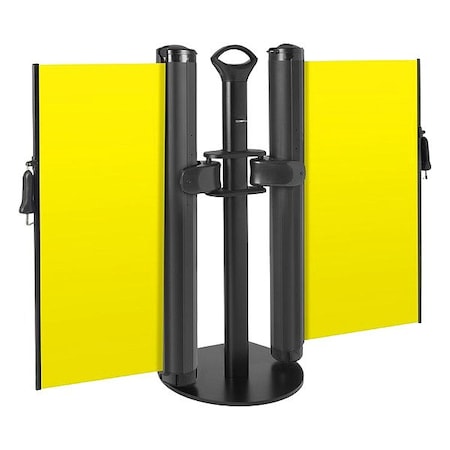 Modus ZP+DB-Y-IH Dual Mobile Stand, Round Flat, Yellow