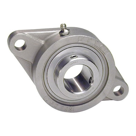 Iptci SUCSFL208-24 2 Holes, Flange Bracket Housing, 2 Bolt Flange Bearing, Radial Ball, 1-1/2 in Dia, Stainless Steel, Set