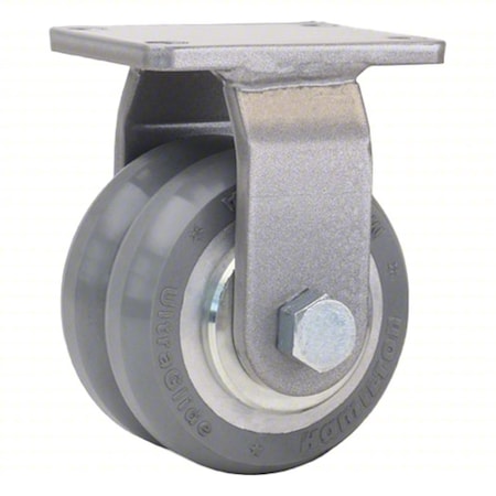 Hamilton R-ENS-4SWC95 Plate Caster, Rigid, Polyurethane, 5 1/8