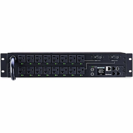 Cyberpower PDU41003 Power Distrib Unit, NEMAL5-30P, 12'L, Black, 16