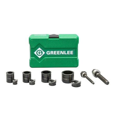 Greenlee 7235BB Manual Punch Driver Set, Capacity 10 ga, 10 piece