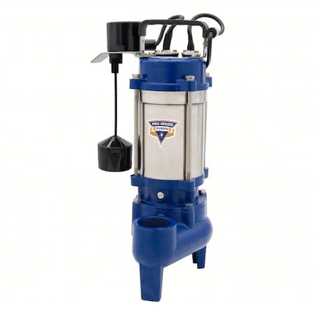 PRO Series Pumps EBIS40V Sewage Ejector Pump, 10 ft, 0.4 hp, 115V AC