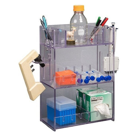 Poltex BENCHTOP12-BRK Lab Bulk Bin, Clear, 12 3/4 in L