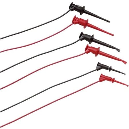 Fluke TL970 Hook and Pincer Kit, Stackable 4 mm Banana Plug to Mini Hooks, Mini Pincers or Micro Hooks, 3 ft.
