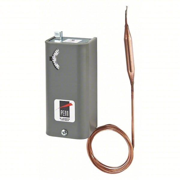 A19AAF-12C Johnson Controls Line Voltage Mechanical Thermostat, Heat/Cool