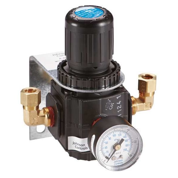A-4000-138 Johnson Controls Pressure Reducing Station with Gauge, 3/8 in NPT