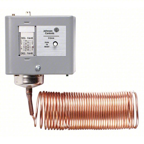 A70HA-1 Johnson Controls Line voltage mechanical thermostat, heat/cool, manual reset