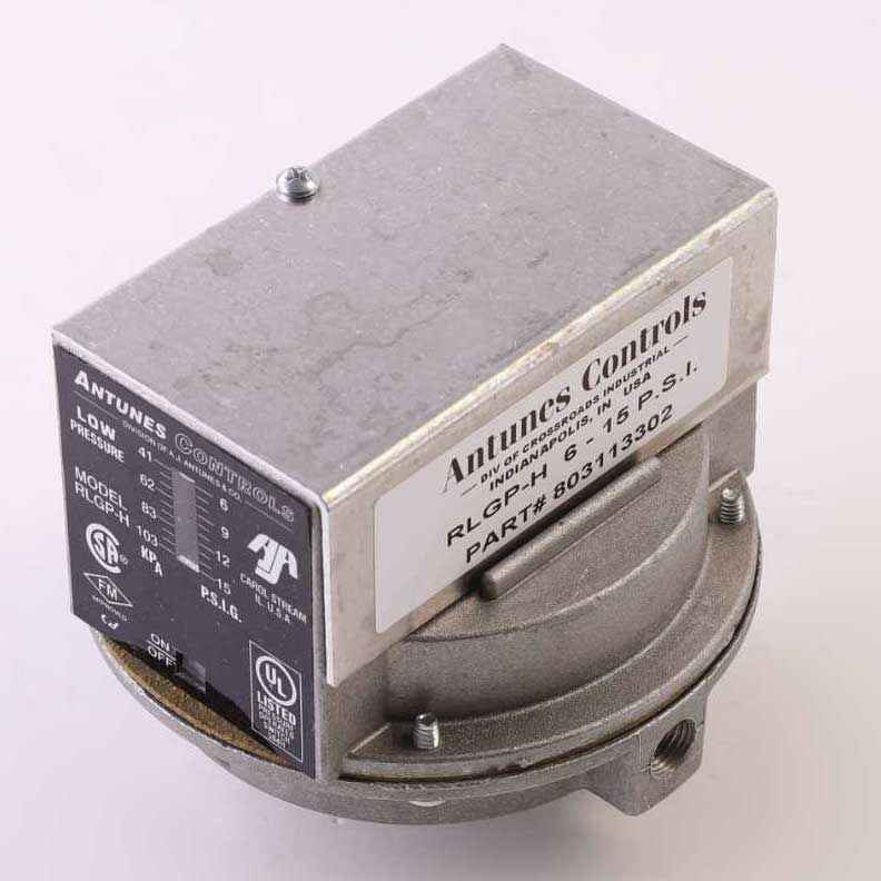 803113302 Antunes RLGP-H 6–15 psi Open–Lo pressure switch