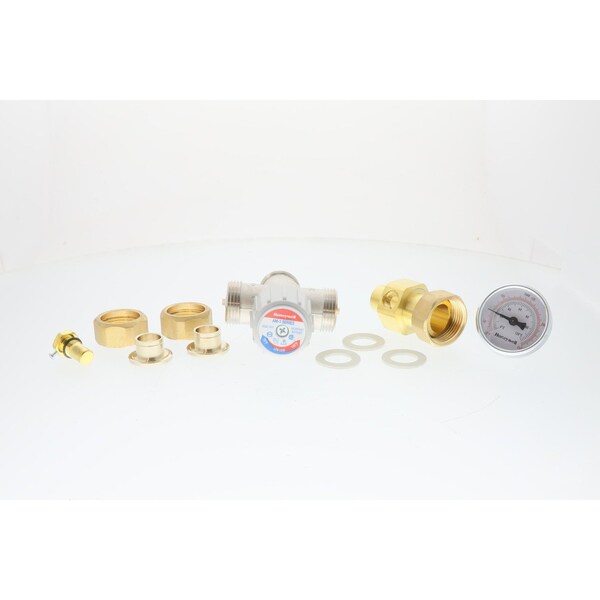 AM100-USTG-1LF Resideo 1/2 inch union sweat temperature gauge mixing valve