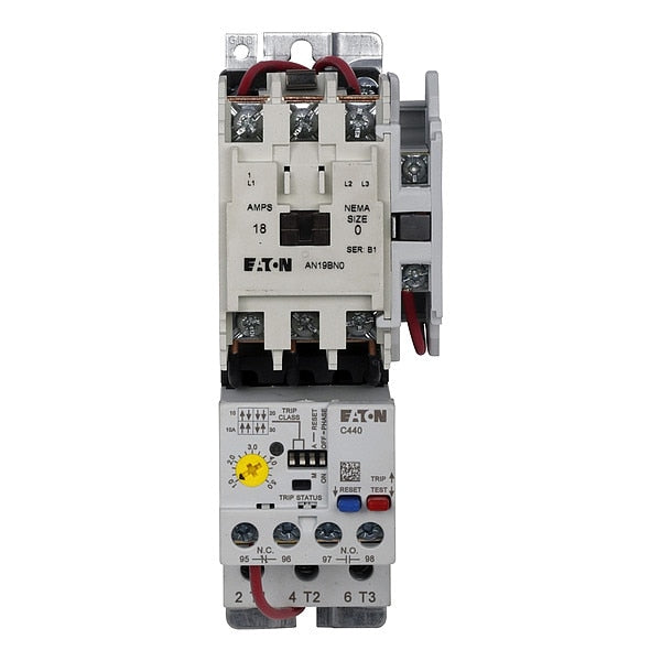 AN19BN0A5E005 Eaton NEMA Magnetic Motor Starter, Non-Reversing, 3 Pole, 120V AC
