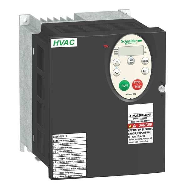 ATV212HU55N4 Schneider Electric Variable Frequency Drive 7.5HP 400–480V