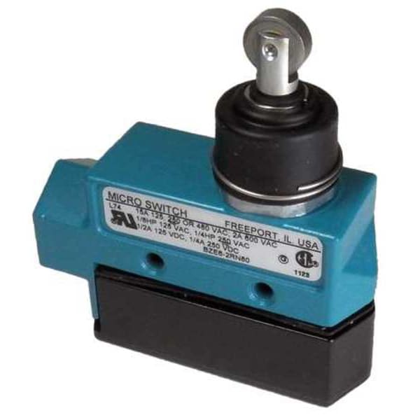 BZE6-2RN80 Honeywell Limit Switch with Plunger and Roller, 1NC/1NO, 15A at 600V AC