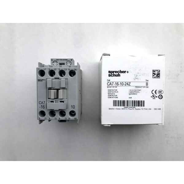 CA7-16-10-24Z Sprecher & Schuh 16 A 3-pole contactor, genuine OEM replacement