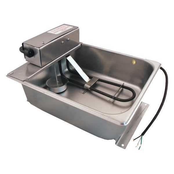 CP807-240 Supco Condensate evaporator pan, 7.5 qt, 240V AC, hard-wired