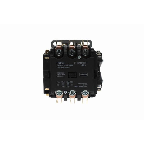 CTR2881 Trane 3-pole contactor with auxiliary contact