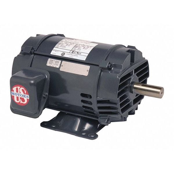 D2P2AH U.S. Motors 2 HP three-phase motor, 56H frame, 208/230/460V, 1,725 RPM