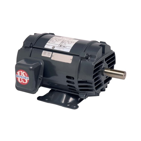 D32P2D U.S. Motors Three-Phase Motor, 1 1/2 HP, Frame 145T, Open Drip Proof