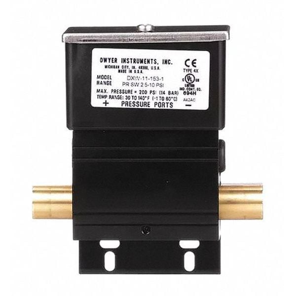 DXW-11-153-1 Dwyer Instruments Pressure Switch, Standard SPDT, 1/4
