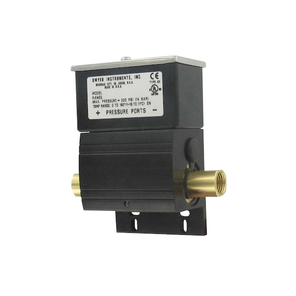 DXW-11-153-2 Dwyer Instruments Differential Pressure Switch, SPDT, 10 to 25 psi