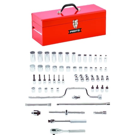 Proto J52140A Socket Bit Set, (58) Pieces, 3/8 in Drive