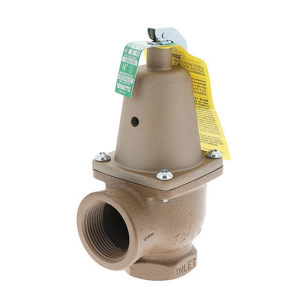 F382820 Watts 1 in Relief Valve rated at 50 psi with test lever