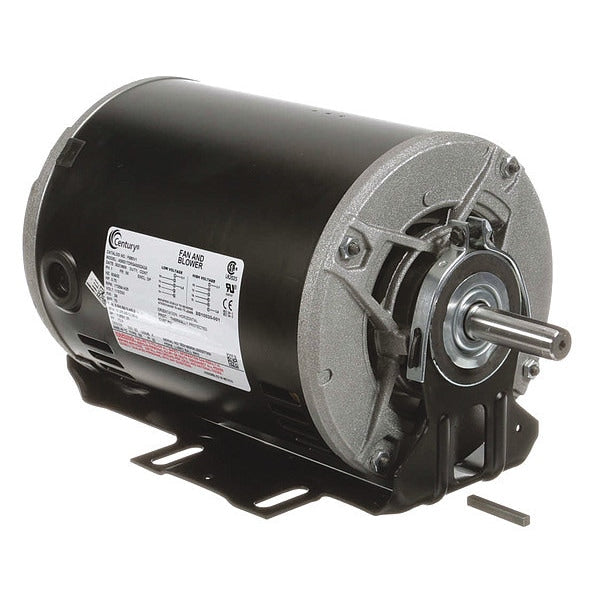 F680V1 Century Split-Phase Belt Drive Motor, 3/4 HP, 1725 RPM, 115/230V AC