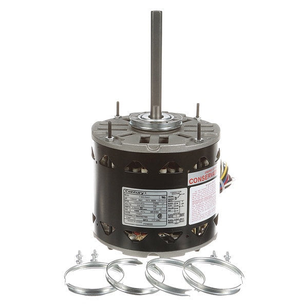 FD6000 Century Permanent Split Capacitor Motor, 1/2 hp, 1075 RPM, 4-speed, 208-230V AC